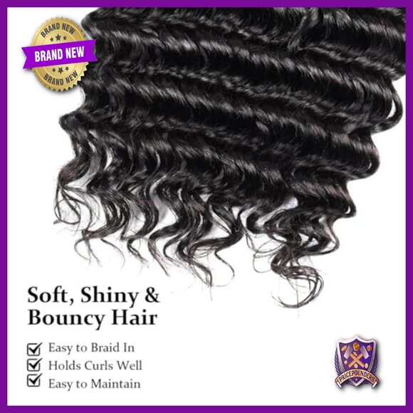 16 Inch Deep Wave Human Hair Bundle for Braiding Extensions main image 5